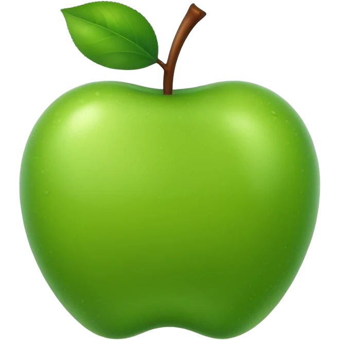 elma yeşil emoji
