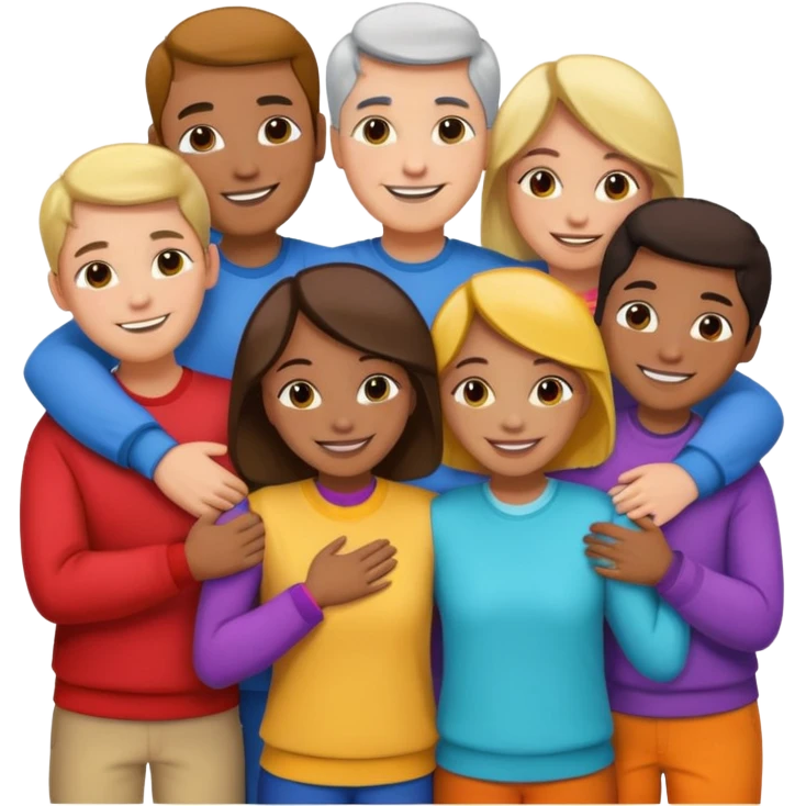 Home of rat, pig, cow, rabbit hugs emoji