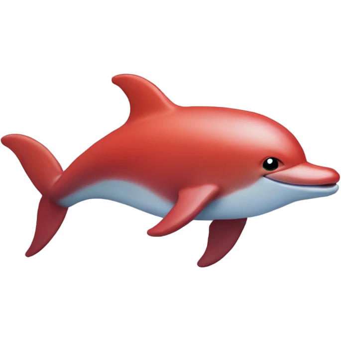Red dolphin emoji