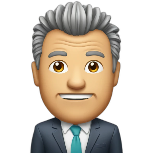 Jim cramer with mohawk emoji