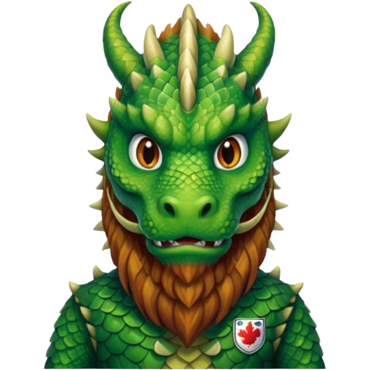 dragon with long bearded and jersey emoji