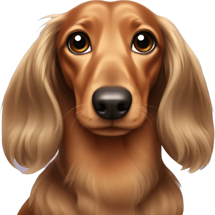 long haired dachshund  emoji