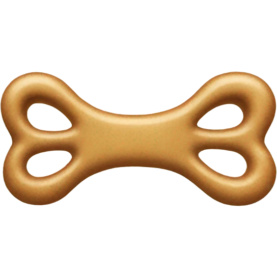 Dog bone with bow emoji