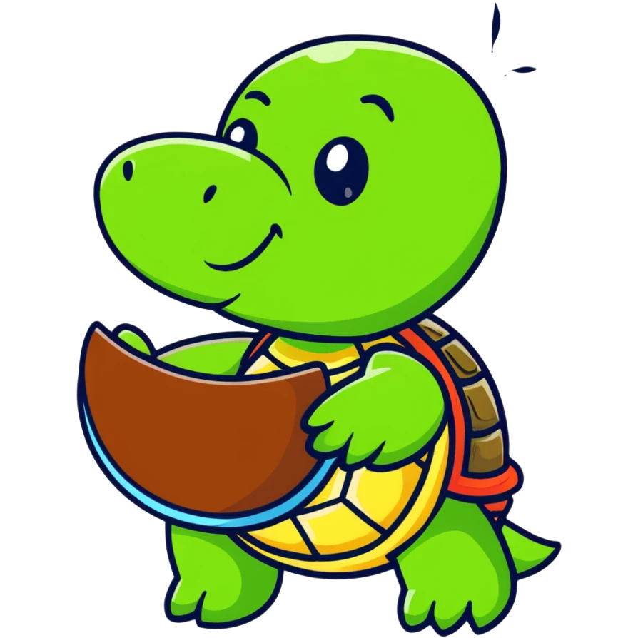 hostess at a restaurant as a turtle  emoji