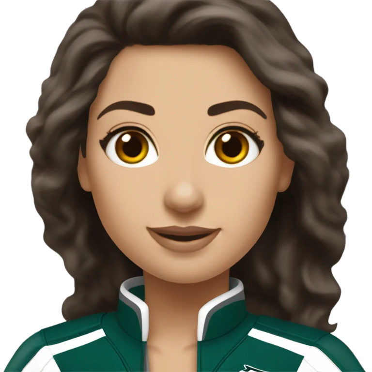 Philadelphia Eagles cheerleader brunette cheer emoji