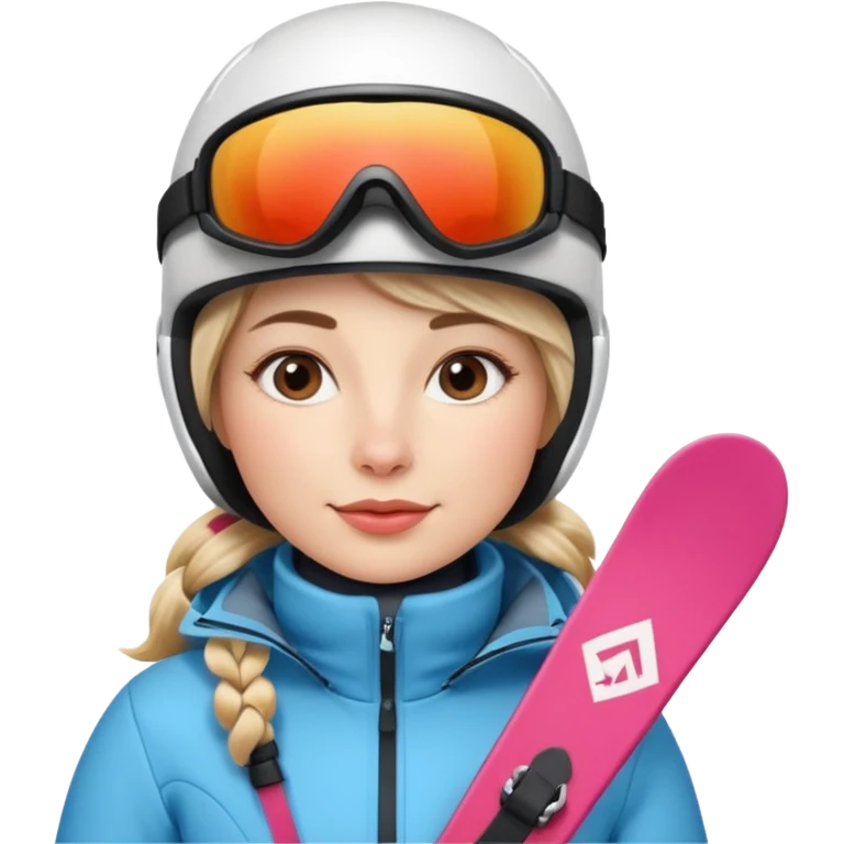Woman Skiing, Matterhorn emoji
