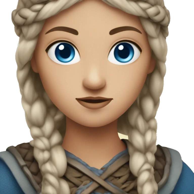 viking woman blue eyes emoji