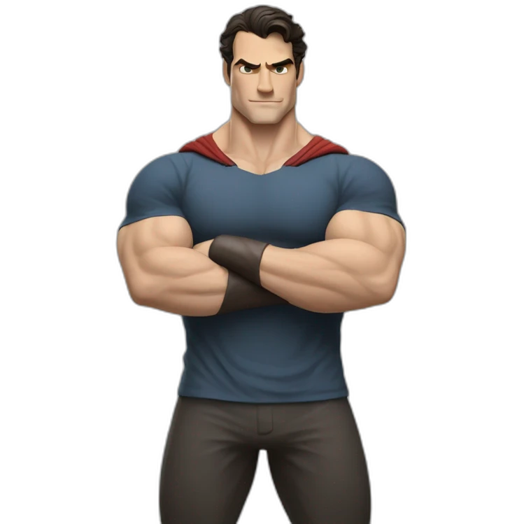 Henry Cavil whole body flexing emoji
