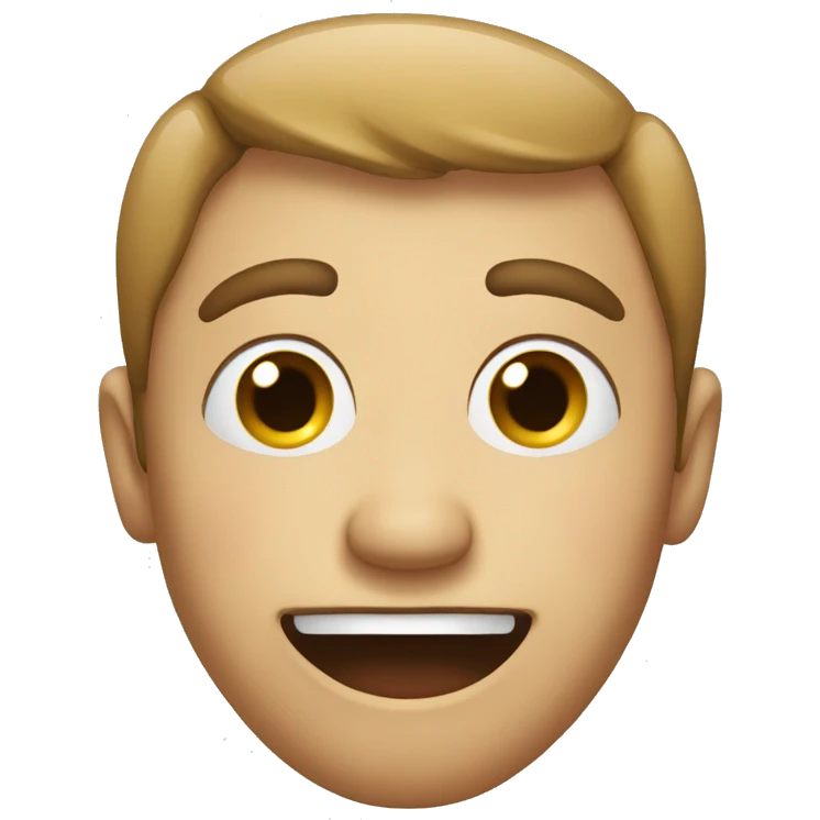 face that expresses you are being silly emoji