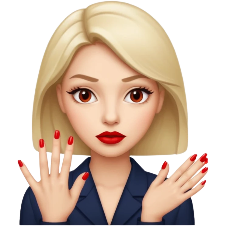 Make a combo of 🤨💅👄 emoji