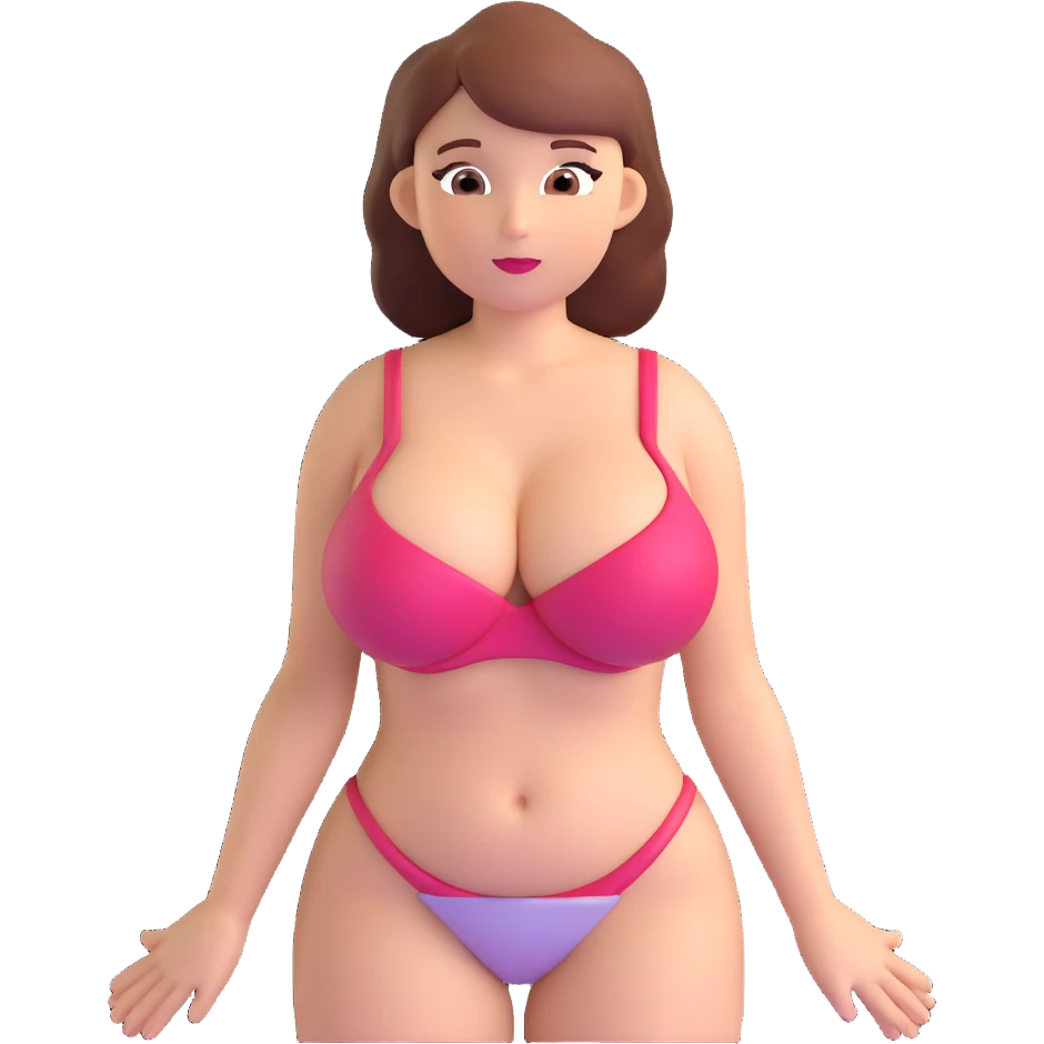 girl, big boobs emoji