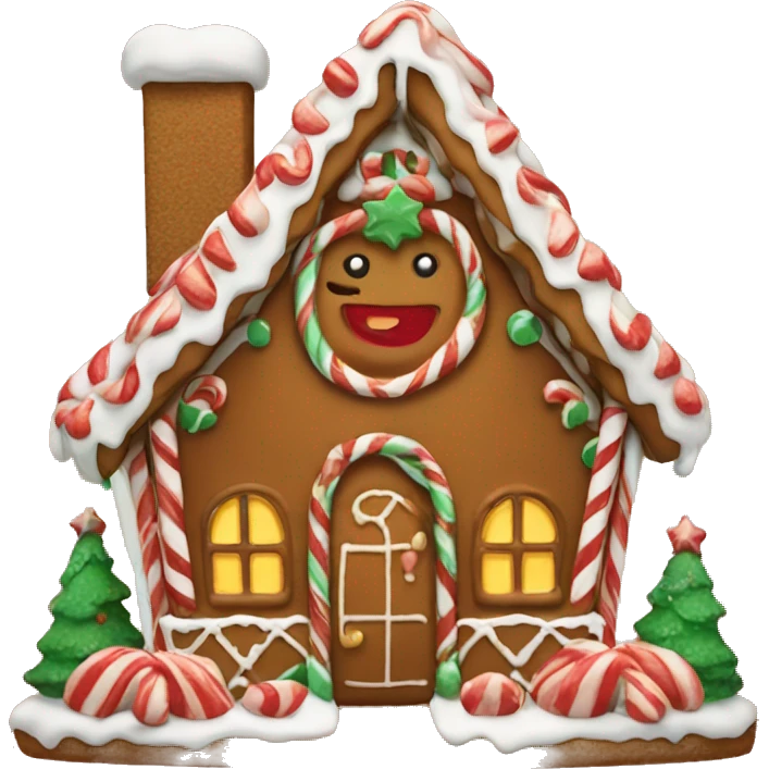 Christmas gingerbread house  emoji