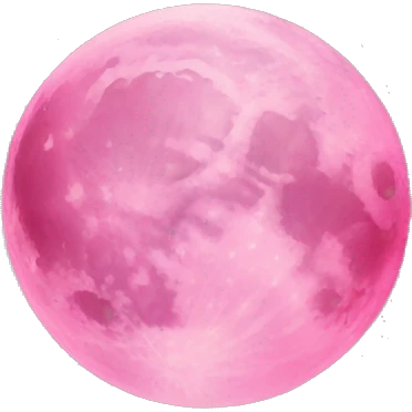 Pink moon emoji