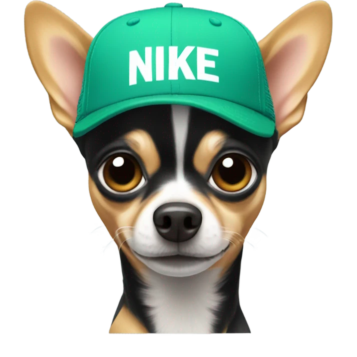 ￼chiuauaha with Nike hat  emoji