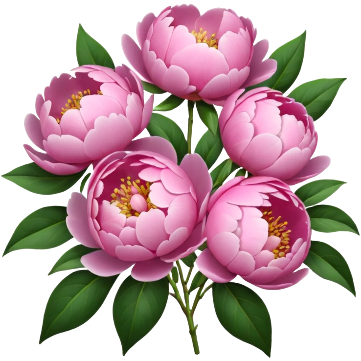 Peonies bouquet emoji