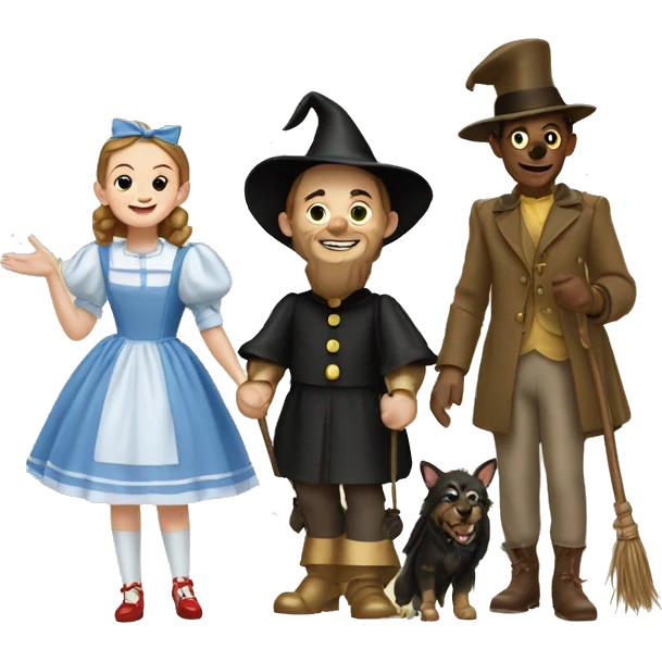 The wizard of oz characters emoji