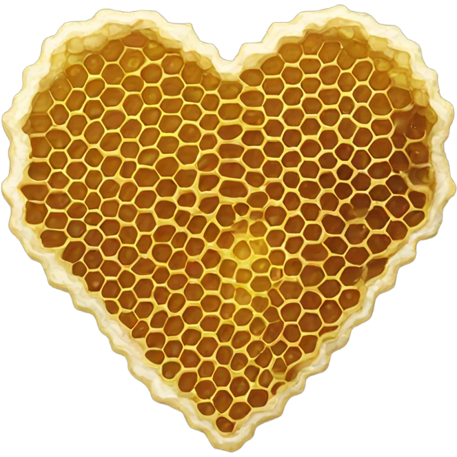Honey comb heart emoji