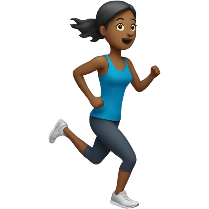 woman running emoji