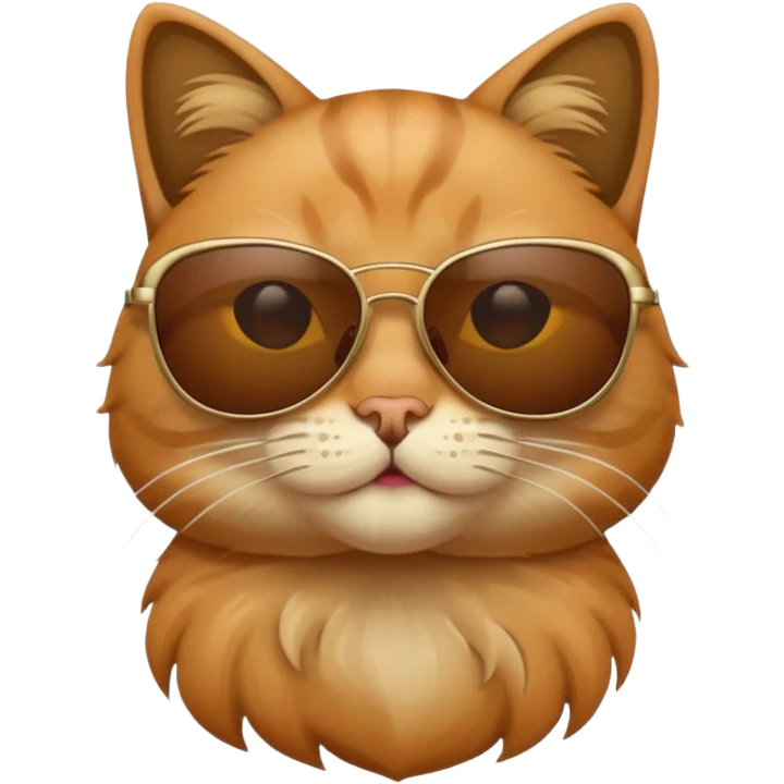 Cat wearing sunglasses emoji