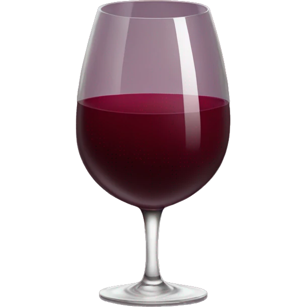 maroon wine glass emoji