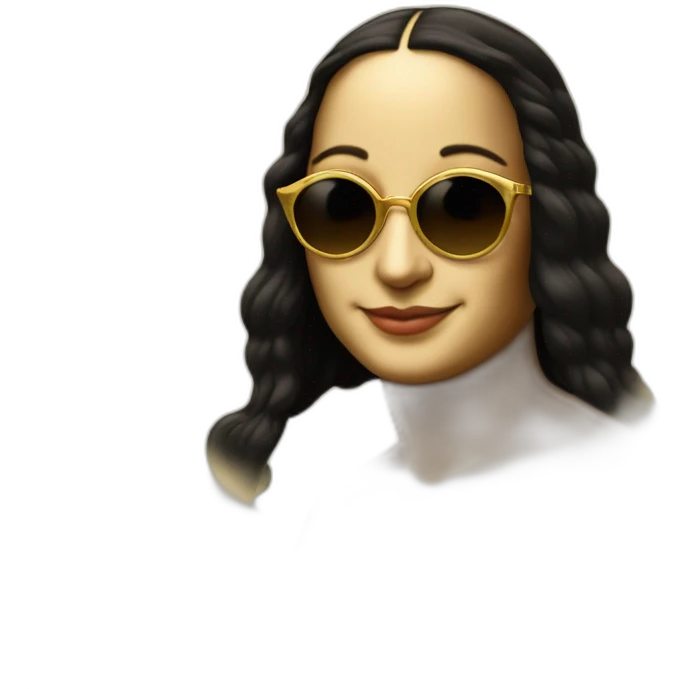 Mona Lisa sunglasses  emoji