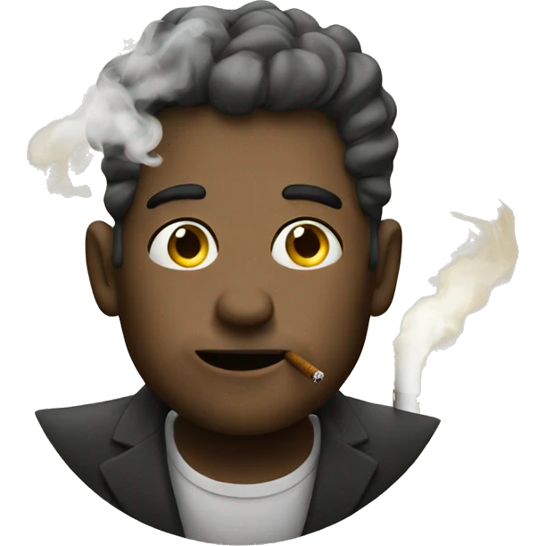 Emoji smoking emoji