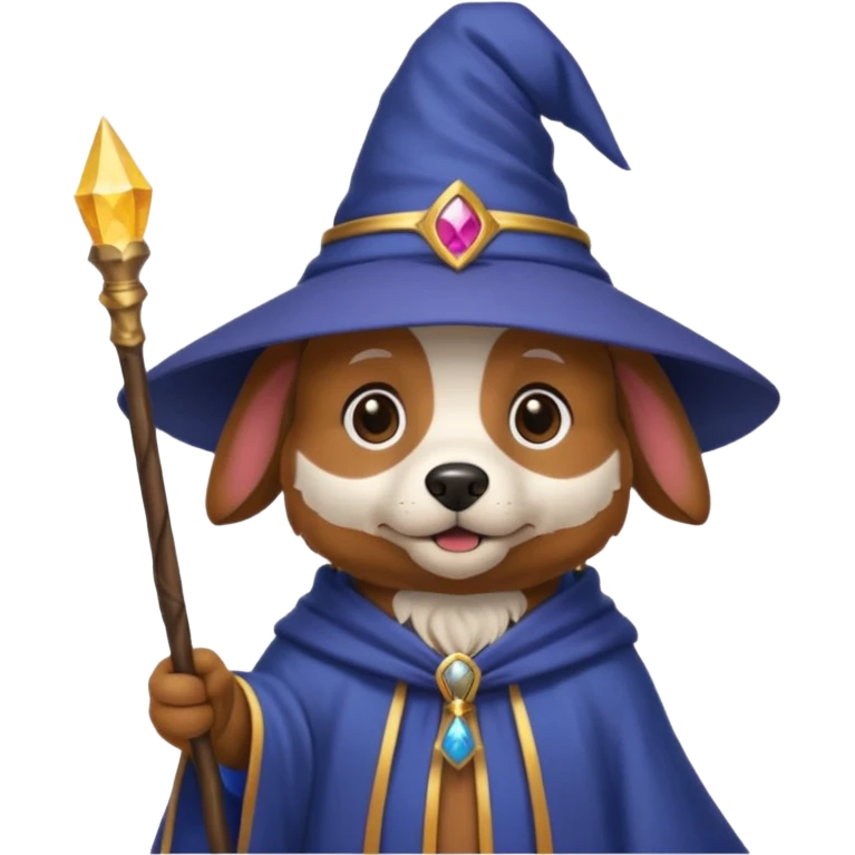 Dog wizard emoji
