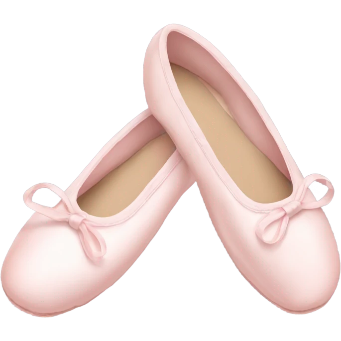 Pale pink ballet shoes emoji