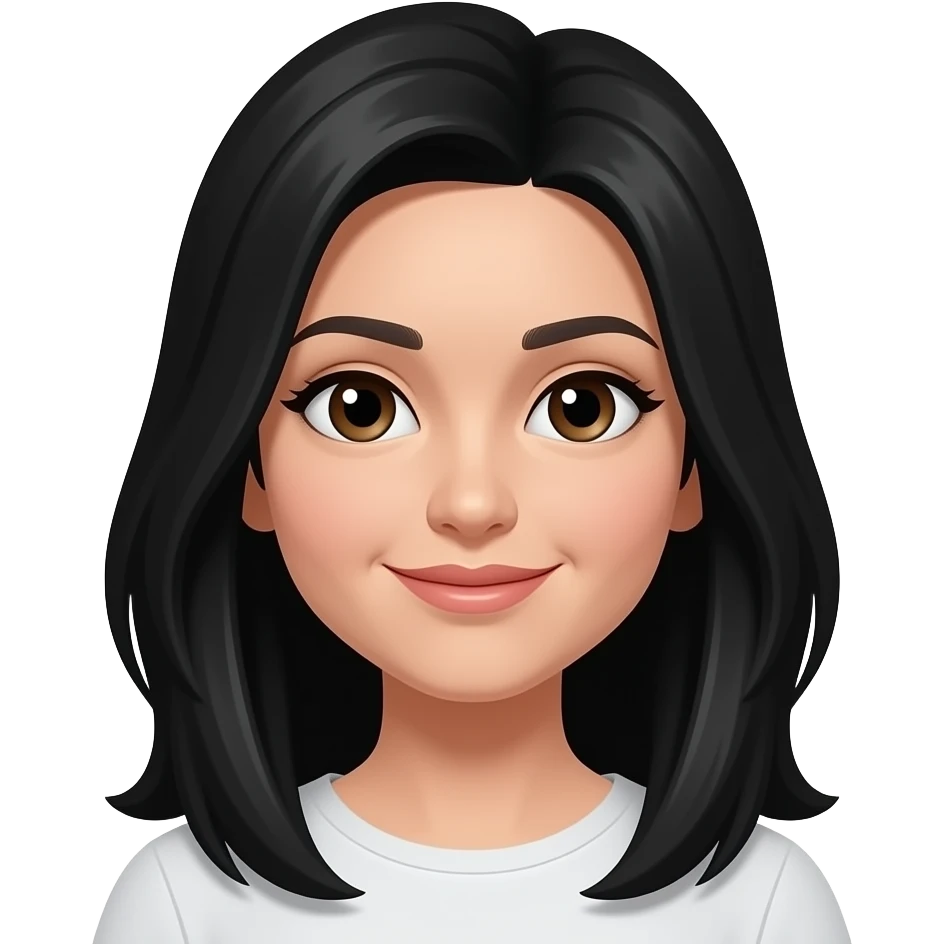make her hair black emoji
