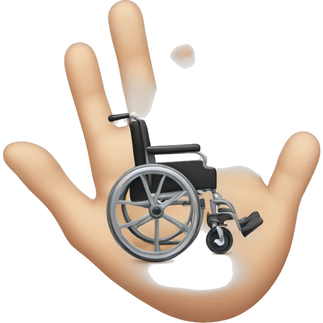 hand with handicap emoji