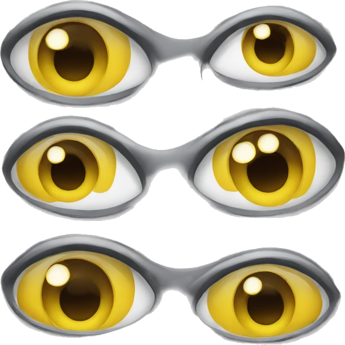 yellow cartoon eyes smiley emoji