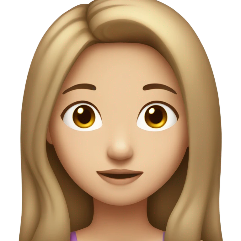 asian girl with light brown hair emoji