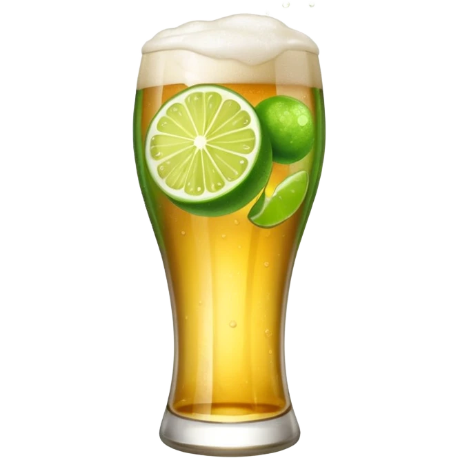 Beer that looks like a lime emoji