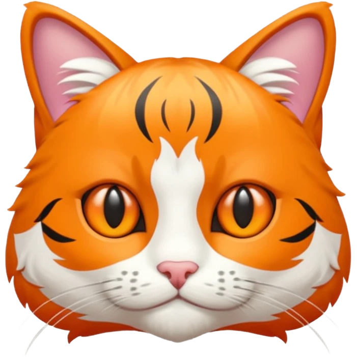eine getigerte flauschige katze  emoji