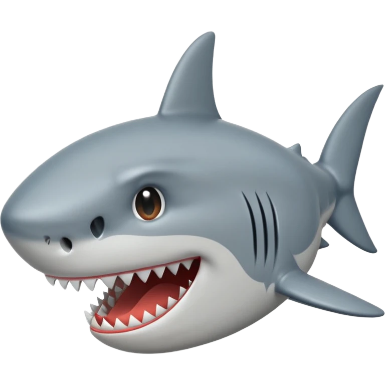 can you make me a shark emoji that’s sighing with a sweat mark emoji