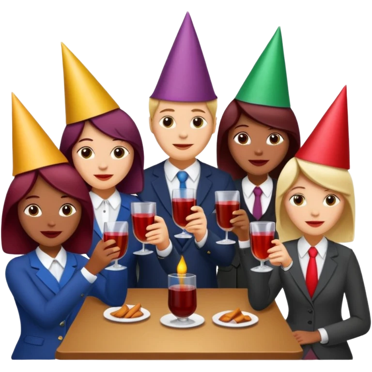 mulled wine party at work emoji