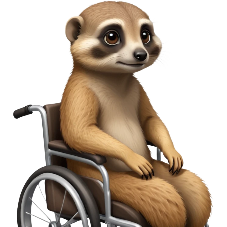 Meerkat in a wheelchair  emoji