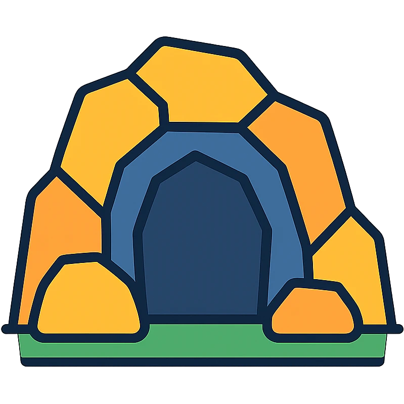 stone cave emoji