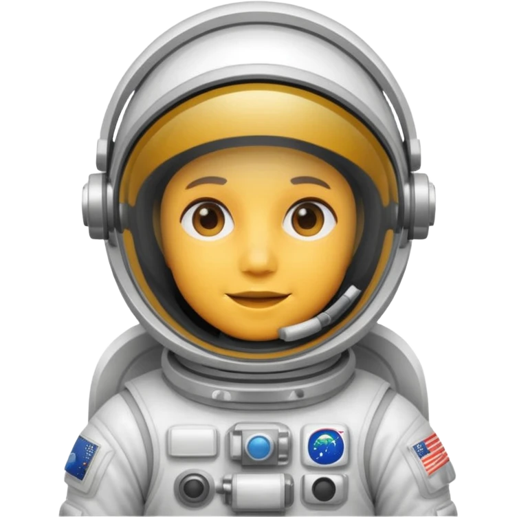Astronaut floating emoji