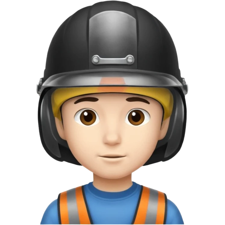 garcon avec un bonnet et un casque emoji