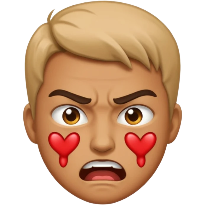 Angry but in love emoji
