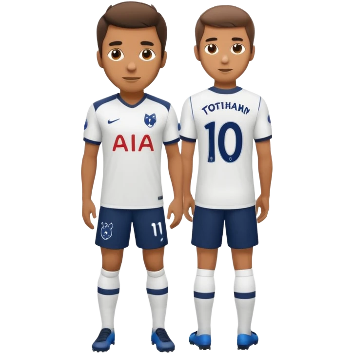 man in Tottenham hotspurs kit emoji