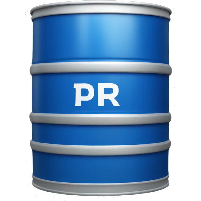 blue oil barrel emoji