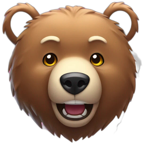 bear with lightning emoji