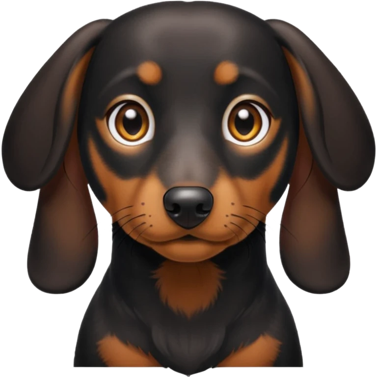 dachsund black emoji