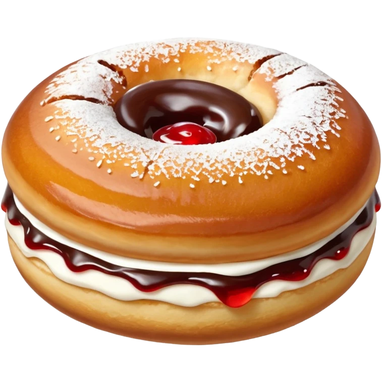 Sufganiyah Jelly doughnut emoji