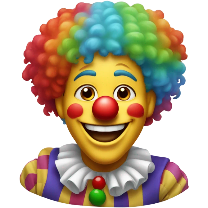laughing clown emoji