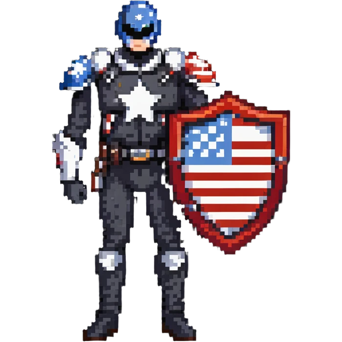 captain america superhero emoji