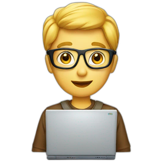 Computer nerd emoji