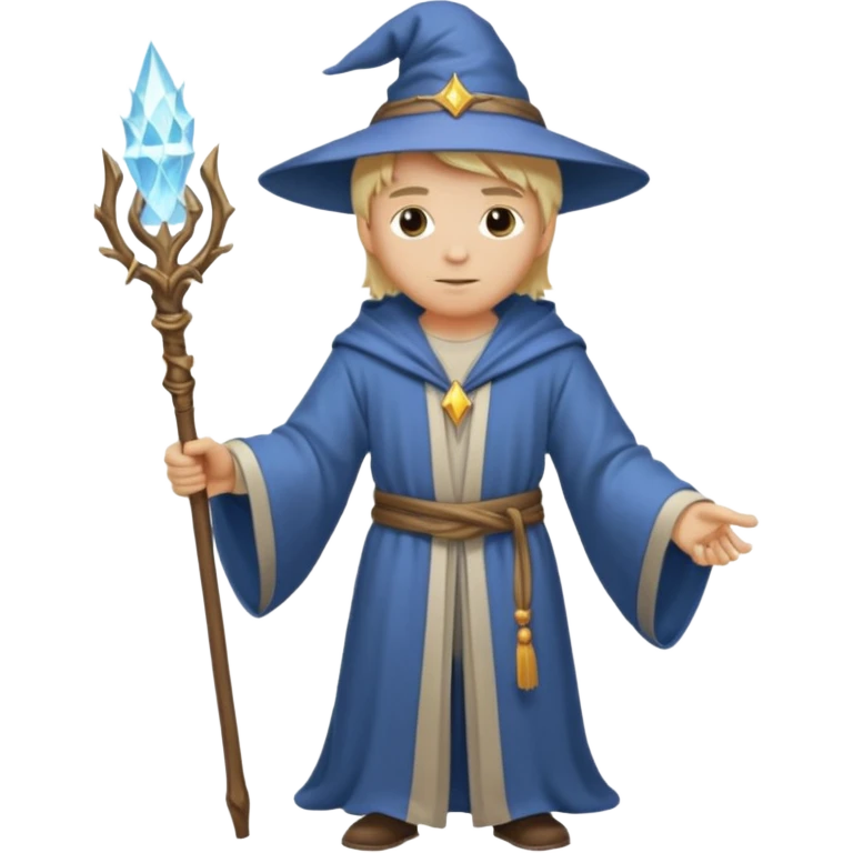 blonde wizard no hat emoji